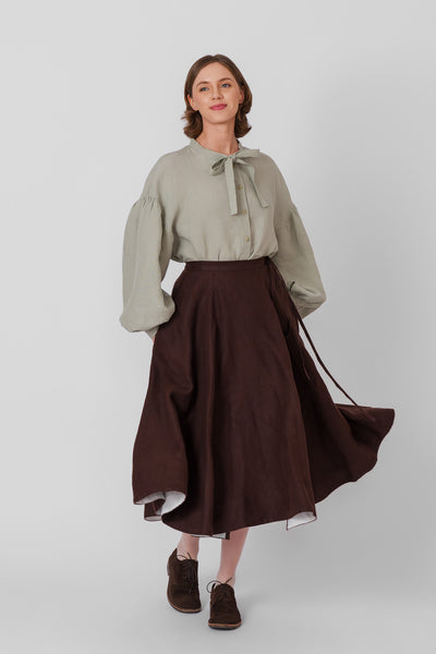 Clementine Shirt, Long Sleeve, Mint