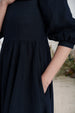 Carmen Dress, 3/4 Sleeve, Night Navy
#color_night-navy