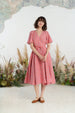 Wrap Dress, Butterfly Sleeve, Pink Gingham
#color_pink-gingham