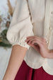 Jasmine Shirt, Long Sleeve, Milky White
#color_milky-white