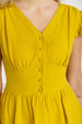 Diane Dress, Ruffle Sleeve, Daisy Yellow
#color_daisy-yellow
