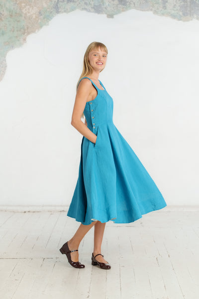 Pinafore Dress, Sleeveless, Hawaiian Ocean
#color_hawaiian-ocean