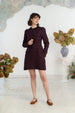 Elizabeth Jacket, Long Sleeve, Twill Linen, Royal Grape#color_royal-grape