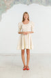 Mini Rebecca Dress, Short Sleeve, Milky White#color_milky-white