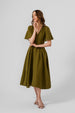 Wrap Dress, Butterfly Sleeve, Rosemary Green#color_rosemary-green