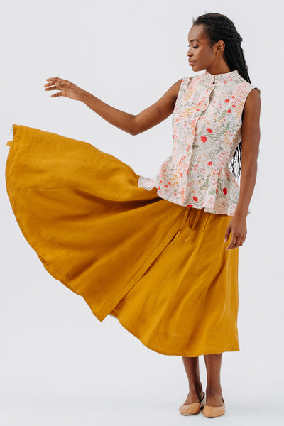 Wrap Skirt, Marigold#color_marigold