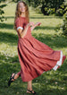 Classic Dress, Short Sleeve, Dark Rose#color_dark-rose